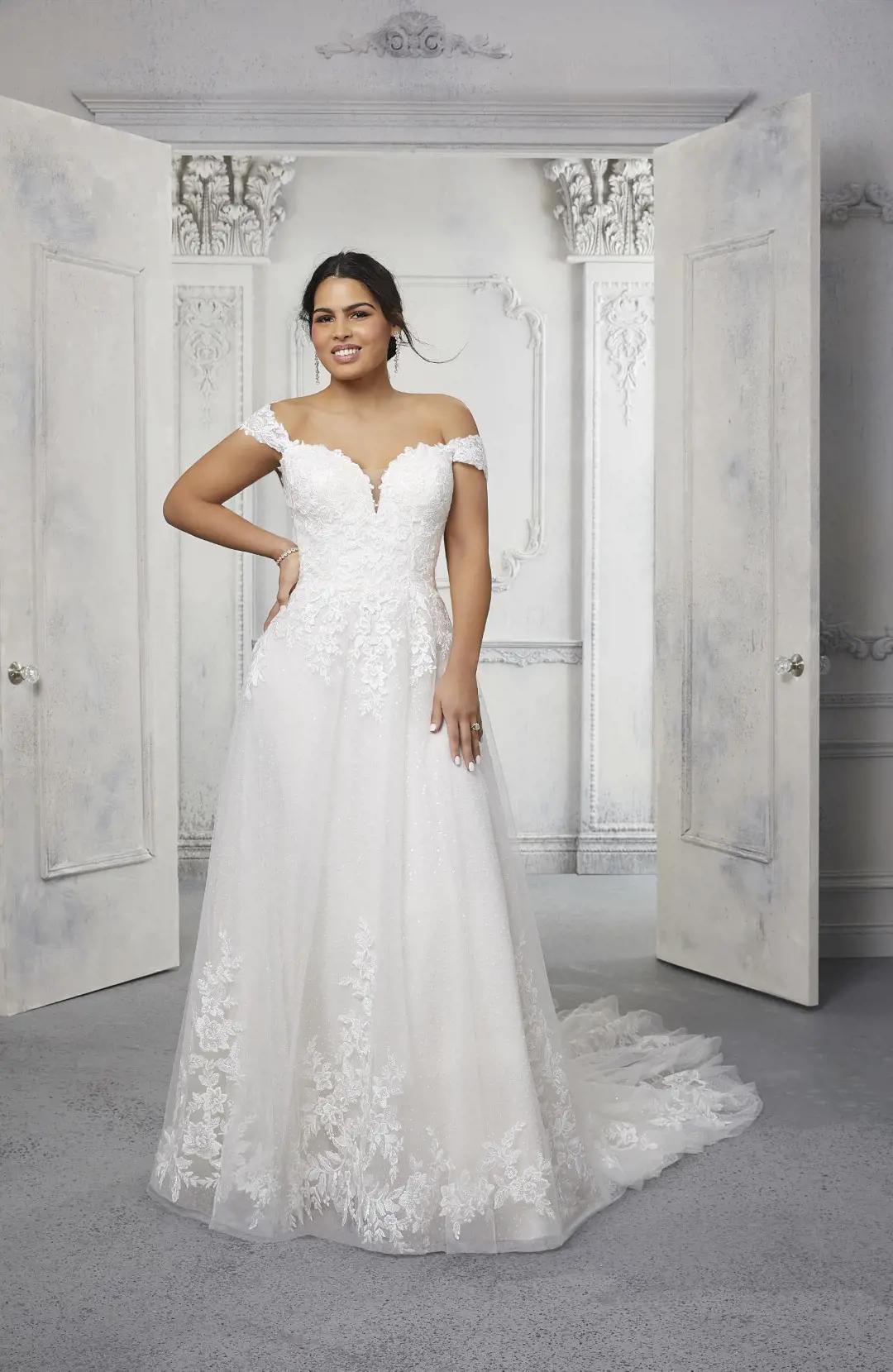 The Curvy Girl’s Guide to Plus-Size Wedding Dress Shopping. Desktop Image